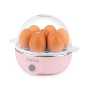 lot 4248 image: AROMA� Overly Easy Egg Cooker, Steamer, and Electric Egg Poacher  XL Capacity Egg Steamer Fits 7 Eggs