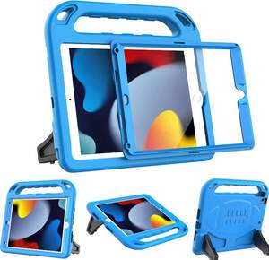 lot 4252 image: BMOUO Kids Case for iPad 9th8th7th Generation (iPad 10.2 Inch, 202120202019) with Built-in Screen Protector, Durable Shockproof Handle Stand iPad 9th 8th 7th Generation Case for Kids, Blue