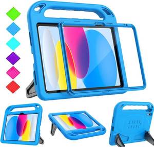 lot 4253 image: BMOUO Kids Case for iPad 11th Generation (A16) 11 Inch 2025iPad 10th Generation 10.9 2022 - with Built-in Screen Protector, Shockproof Handle Stand iPad 11th10th Generation Case for Kids, Blue