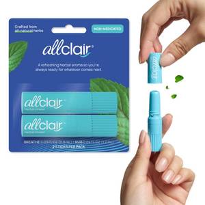 lot 4268 image: Allclair Nausea Relief Inhaler for Motion & Morning Sickness �� Fast-Acting, Non-Drowsy, Natural Alternative to Pills & Patches, Travel Essential (2 Inhalers)