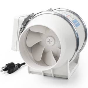 lot 4275 image: Voltset 4 Inch Duct Fan, Inline Ventilation Exhaust Fan, 280 CFM Duct Intake High Efficiency Air Fan for Vent Bathroom, Kitchen, Grow Tent, Hydroponics, 3D Printer