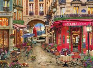 lot 4281 image: Anatolian Puzzle - Cafe des Paris, 1000 Piece Jigsaw Puzzle, 1134