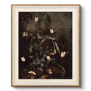 lot 6323 image: VIYYIEA Framed Wall Art for Living Room, Butterfly Canvas Prints, Vintage Home Decor, Animals Painting Picture, Bathroom Wall Decor Gifts for Friends or Family - 12L x 10W