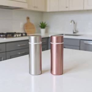 lot 6332 image: Stainless Steel Insulated Water Bottle, 5oz, Mini Vacuum Water Bottle, Slim Tumbler, Small Sports Bottle, Leak Proof Bottle, Coffee Cup, Pocket Bottle, Coffee Bottle, keep hot and cold (Silver)