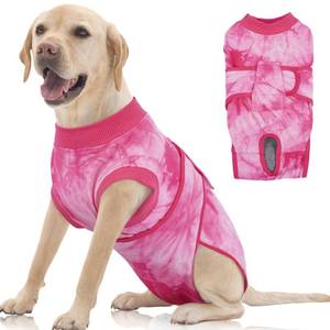 lot 6333 image: FUAMEY Surgery Recovery Suit for Large Dogs,Dog Surgery Suit Female Spay Male Dogs Neuter Recovery Shirt Dog Onesie Anti Licking Abdominal Wounds Pet Bodysuit Skin Conditions Rose Dye XL