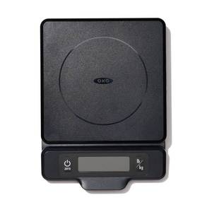 lot 6339 image: OXO Good Grips 5-lb Kitchen Scale with Pull-Out Display, Black