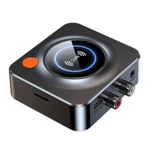 lot 6353 image: eppfun Bluetooth 5.3 Receiver for Home Stereo, with NFC, TF Card Slot, 3.5mm AUXRCA, Wireless Audio Adapter Low Latency for Home Music Streaming Stereo System