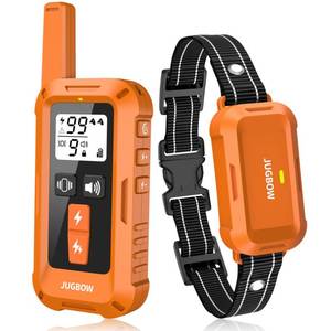 lot 6359 image: Jugbow Dog Shock Collar - 4200FT Dog Training Collars with Remote, IPX7 Waterproof E-Collar with 4 Training Modes, Security Lock, Rechargeable e-Collars