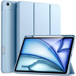 lot 6373 image: Akkerds Compatible for iPad Air 13 Inch Case (M4M3M2) 202620252024 with Pencil Holder, Trifold Stand Protective CoverSoft TPU Back for iPad Air 13 Case, Supports Touch ID,Auto WakeSleep,Sky Blue