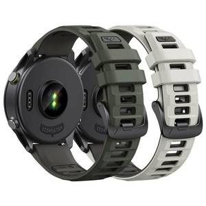 lot 6374 image: ANCOOL for Garmin Venu 3Venu 2Venu 4 45mmForerunner 265255Vivoactive 4 Watch Band, 22mm Silicone Sport Band for Galaxy Watch 46mm3 45mm for Women Men, Army GreenMisty Gray