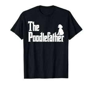 lot 6384 image: Port and company size 2XL The PoodleFather Funny Poodle Dad Shirt Men Gifts T-Shirt