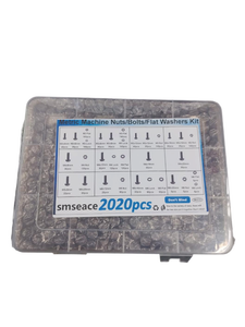 lot 6416 image: Metric Machine Nuts Bolts Flat Washers Kit 2020 Pieces