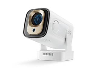 lot 6423 image: Mini Portable Projector with WiFi and Bluetooth,Support Portable Projector 4k 1080P HD,Auto Keystone Correction,180�° Rotatable,Compatible with TV Stick, HDMI, USB, Smartphone, Laptop, White HY260 PRO