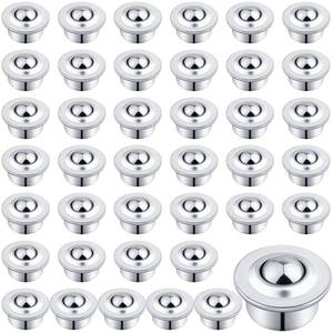 lot 6433 image: AOKLIT 58 Roller Ball Transfer Bearing, 40PCS CY-15H Carbon Steel Ball Bearing Rollers, Ball Transfer Bearing Casters Universal for Conveyor, Transmission, Load Capacity 44lbs