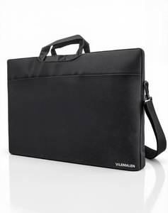 lot 9979 image: 23.8-24 Inch Portable Monitor Sleeve, Water-Resistant Dustproof Case & Soft Lining with Multi-Carry Design (HandleShoulder StrapLuggage Strap), Multi-Pocket Protective Bag for MonitorLaptopTablet