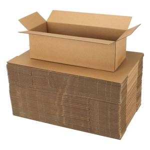 lot 11017 image: CRUGLA 40 Packs 12x4x4 Shipping Boxes for Small Businessp Po, Corrugated Cardboard Boxes Bulk for Shipping Packing Mailing
