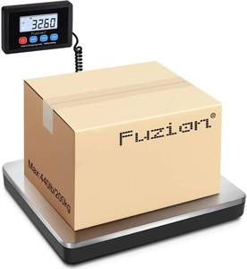 lot 11067 image: Fuzion Shipping Scale 440lb x 10g Accuracy, Postal Scale with HoldTare, Digital Shipping Scale for Packages Small Business, Luggage, Battery & AC Adapter