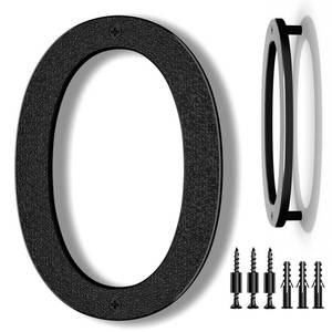 lot 12052 image: IVERRA 8 Inch Large Floating House Numbers, Black Modern House Number for Outside, Home Address Numbers for Outdoor Garage Gate Wall Street (0)