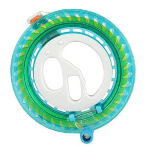 lot 12080 image: Simxkai Kite String Reel, String Spool, Line Winder, Come with Lock (Blue, 7.2in with 650ft)