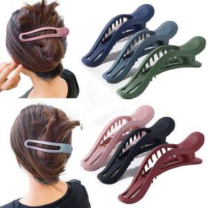lot 12090 image: 6PCS Hair Claws Clips No Slip Strong Hair Clips Teeth Curve Durable Alligator Duck Bill Jaw Clips Hair Styling Accessories (01)