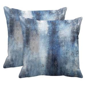 lot 12111 image: Britimes Throw Pillow Covers Modern Home Art Decor, 18 x 18 Inches Set of 2 Pillow Cases Decorative, Abstract Oil Painting Pillowcases for Bedroom, Living Room, Cushion Couch Sofa, Navy Blue Accent