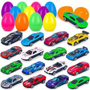 lot 14048 image: NEUBSAW 16 Packs Easter Eggs with Cars for Boys, Prefilled Easter Eggs for Kids Toddlers Easter Basket Stuffers, Easter Party Favor Supplies for Easter Egg Hunt, Easter Toys Gifts for Boys