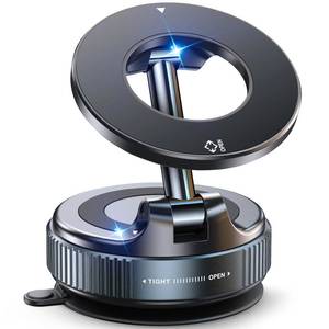 lot 14062 image: Jononser Magnetic Suction Cup Phone Mount for Magsafe, 360° Adjustable Magnetic Car Phone Holder, Pocket Size Foldable Car Mount, Cell Phone Holders for Your Car for iPhone 17 16 15 14 13 12 Series