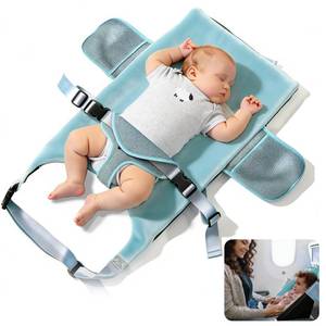 lot 14069 image: Toddler Airplane Bed, 1-12 Months Old Baby Travel Essentials for Flying, Portable Baby Airplane Bed for Flight, Suitable for Airplanes ��