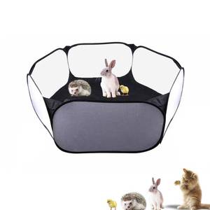 lot 14086 image: Small Animals Playpen, Portable Pop-up Open Interactive Pet Tent, Indoor Outdoor Fence for Rabbits, Guinea Pig, Hamster, Chinchillas, Kittens, Puppies