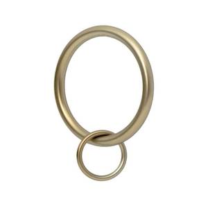 lot 14137 image: Ivilon Drapery Eyelet Curtain Rings - 1.7 Ring Loop for Hook Pins, Set of 14 - Warm Gold