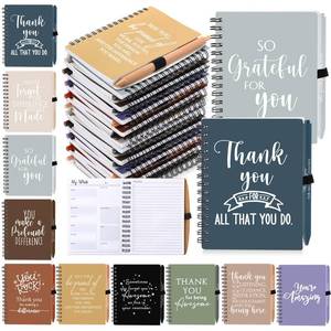 lot 15346 image: Tellingyou 20 Pcs Bulk Employee Appreciation Gifts A6 Notebook with Pens Teacher Appreciation Gifts Nurses Week Thank You for Team Office Coworker Staff Graduation Volunteers (Neutral Colors)
