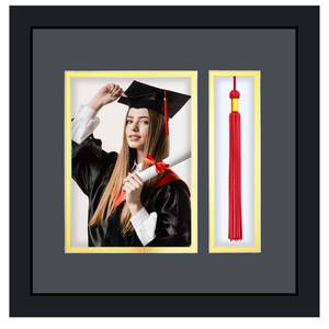 lot 15357 image: Seeloowy Graduation Photo Frame 4 x 6 with Tassel Holder for Pictures Photo Frame Elegant Double Mat 2026 Graduation Decor Gift for Graduate (Black)