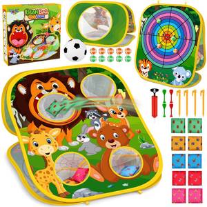 lot 15367 image: Animal Bean Bag Toss Game Toy Outdoor Toss Game, Family Party Party Supplies for Kids, Gift for Boys Birthday or Christmas for Toddlers Ages 3 4 5 6 Year Old