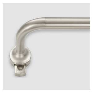 lot 15369 image: Room Darkening Rods, Single Window Rods 28-86 Inch(2.33-7.17ft) Telescoping Wrap Around Curtain Rod Splicing Structure With Hidden Base Bracket, Matte Nickel