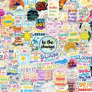 lot 16023 image: 300PCS Affirmation Stickers, Holographic Motivational Sticker Pack, Positive Journal Encouraging Shiny Quotes for Kids, Teachers, Classroom, Waterproof Scrapbook Supplies