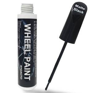 lot 16046 image: SYOAUTO Matte Black Rim Touch Up Paint, Car Wheel Scratch Repair Touch Up Paint Pen, Universal Color Rim Wheel Paint (Matte Black)