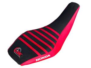lot 16062 image: QK RACING Seat Cover - Compatible Fit 2008-2018 TRX400EX 400 ex 400X 400 X Quad (Red SideBlack Top) - Durable Material, Custom-Fit ATV Seat Protector for Enhanced Style and Comfort