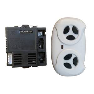 lot 16065 image: JR1625RX-12V 2.4G Remote Control and Receiver, for Kids Ride On Toys, 12V Control Box Motherboard Accessories Ride On Car Replacement Parts