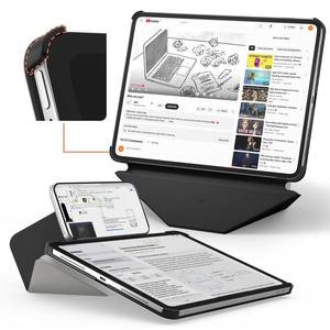 lot 16066 image: MOFT Dynamic Folio Case for iPad Air 11(M4 2026M3 2025M2 2024)&iPad Air (5th Gen. 2022)(4th Gen. 2020)-Reinforced Corner Protection Magnetic Stand with 20 Viewing Angles,Misty CovexJet Black