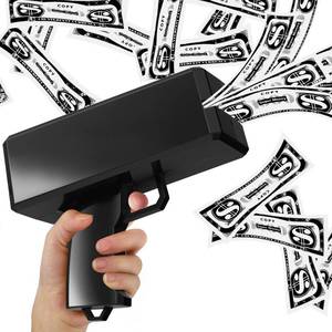 lot 18259 image: Sopu Make it Rain Money Gun Paper Playing Spary Money Toy Gun, Prop Money Gun Cash Gun Toy Party Supplies (Mysterious Black)