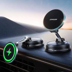 lot 18274 image: JOYROOM 15W Magsafe Car Mount Charger, iPhone Faster Charging Wireless Car Charger, 80LBS Strong Suction Magnetic Phone Holder for Car, Stable Metal Support Arm for iPhone 17 Pro Max 16 15 14 13
