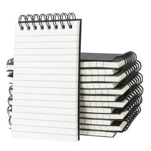 lot 18277 image: wavamawa 12 Pack Pocket Notebooks, 3x5 inch Small Notepads, Mini Spiral Notebook, Little Pocket Size, Lined College Ruled Paper, Memo Note Pads for Home, Office, School, Travel (Black)