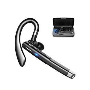 lot 18366 image: Bluetooth Earpiece for Cell Phones, Bluetooth V5.1 Headset with Charging Case, Waterproof Hands-Free Earphones Wireless Headphone , for BusinessOfficeDriving Compatible with AndroidiPhone