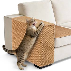 lot 19128 image: Cat Scratcher Couch Protector - Couch Corner & Armrest Protectors for Cats, Furniture Sofa Protector from Cat Claws Scratch
