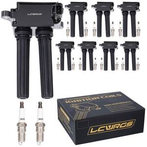 lot 19146 image: 8x Ignition Coil Pack and 16x Iridium Spark Plugs Fit for 5.7 V8 HEMI 2009 2010 2011 2012 2013 2014 2015 Dodge Ram 1500 2500 3500 Charger Challenger Durango Jeep Cherokee Commander Chrysler 300 Aspen