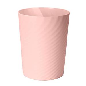 lot 19160 image: TEIUKAX Trash Can - Small Waste basketbin - 1.8 Gallon- for  Office,Home,Bathroom,Kitchen - Pink (Deformed)