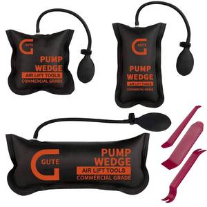 lot 19178 image: Gute Air Wedge Bag Pump, 3 Pack Commercial Inflatable Air Wedge Bag Tool, Professional Leveling Kit & Alignment Tool, Air Bag Tool for Variety of Jobs, 330 LB Rating,3 Different Sizes