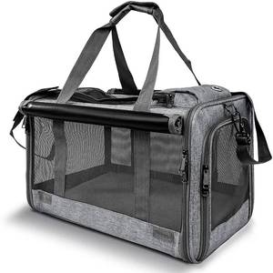 lot 19179 image: GAPZER Pet Carrier for Large Cats, Soft-Sided Cat Carrier for Medium Big Cats and Puppy up to 20lbs, Washable Dog Carrier Privacy Protection for Home Outdoor Travel
