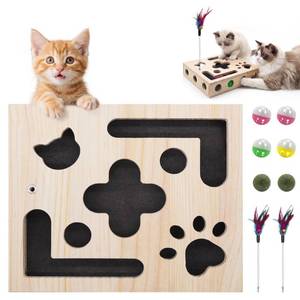 lot 19202 image: Hyfico Cat Toys for Indoor Cats - Cat Nail File Box with Interactive Cat Toys, 2026 Upgraded Cat Puzzle Feeder Scratch Puzzle Toy for Indoor Cats, Natural Claw Care