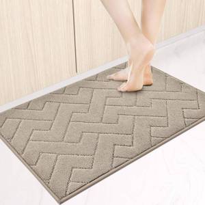lot 20426 image: anllugs Machine Washable Kitchen Rugs 24 x 36, Non-Slip Kitchen Runner Rugs Mats for Floor, Absorbent Comfort Standing Mats for Kitchen, Sink, Laundry and Hallway, Taupe